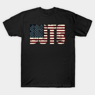 VOTE for Justice BLM USA Grunge Flag Text T-Shirt